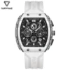 Luxury Watch Mens Fashion Brand Mark Fairwhale Sports Silicone Strap Clock Tonneau Chronograph Quartz Wristwatch Boy Dropshiping - Image 2