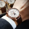 Fashion Luxury Wristwatch For Men Luminous Chronograph Date Man Watch Leather Men's Quartz Watches Sports Male Clock - Image 2