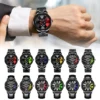 Car Wheel Watch With Leather Strap For Men Multifunctional Business Male Clock Running Climbing Fishing Sports Watch