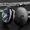 Joker Themed Glass Dome Quartz Pocket Watch Classic Arabic Numeral Dial with Durable Chain for Men Creative Gifts - Image 3