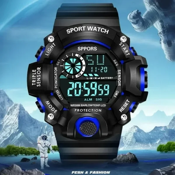 Men LED Digital Watches Luminous Fashion Sport Waterproof Watches For Man Date Army Military Clock Relogio Masculino - Image 3