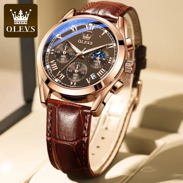 OLEVS 2871 Multifunctional Men's Watches Stainless steel Luminous Waterproof Luxury Men Wristwatch Business Watch Man - Image 4