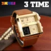 SKMEI Mens Quartz Movement Watches Clock reloj hombre 3 Time Men Sports Watch Top Luxury Brand Military Digital Wristwatch 1391 - Image 3