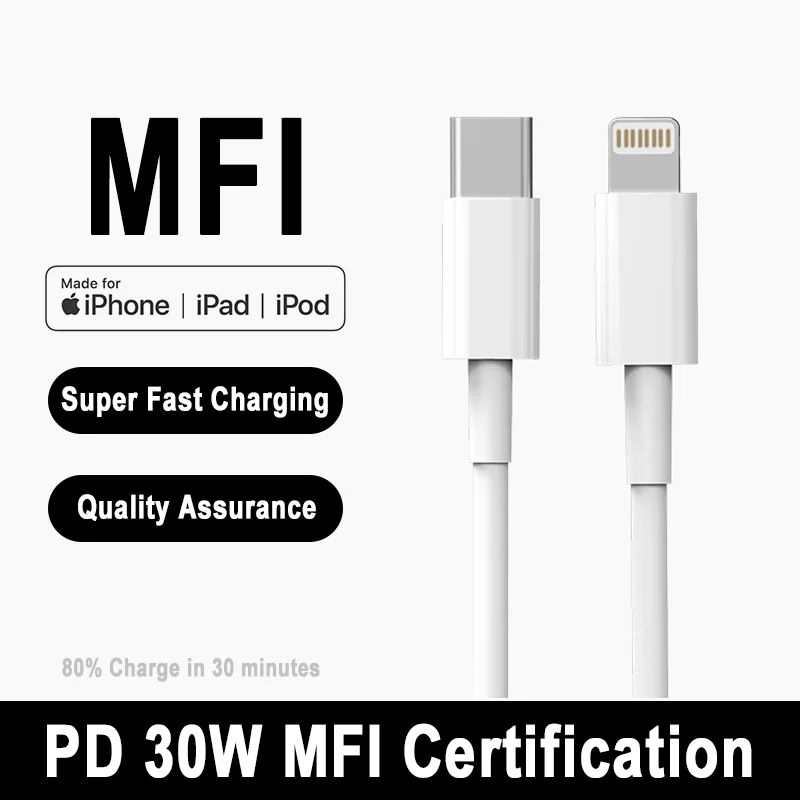 PD 30W For Apple iPhone Type C to Lightning Fast Charging Cable For iPhone 14 13 12 11 Pro Max X 8 7 6 Plus SE Phone Accessories sinsa