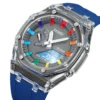 SKMEI 2100 Waterproof Men Watch Countdown Stopwatch Led Light Electronic Movement Wristwatch 5Alarm Clock 2 Time Digital Watches