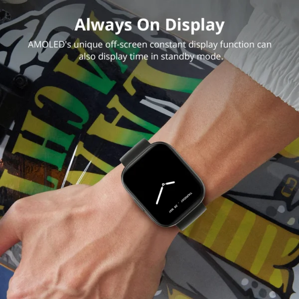 COLMI P68 Smartwatch 2.04'' AMOLED Screen 100 Sports Modes 7 Day Battery Life Support Always On Display Smart Watch Men Women - Image 3