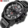 Curren 8314 Quartz Watch for Men Chronograph Sport Mens Watches Clock Leather Male Wristwatch Relogio Masculino Fashion Gift - Image 2
