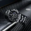 SAPPHERO Men's Luxury Watch Elegant Date Waterproof Luminous Black Watch For Men Quartz Stainless Steel Fashion Men's Watch - Image 6