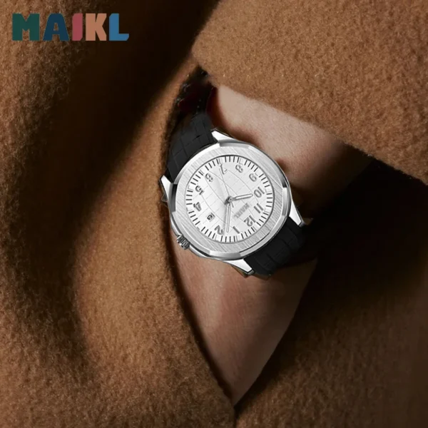 MAIKL Top Luxury Brand Male Quartz Watches Silicone strap Date Watch For Men Waterproof Sport Clock Male Relogio Masculino - Image 6