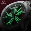 2024 Mark Fairwhale Fashion Men Watches Luxury Stainless Steel Quartz Wristwatch Special Rotating Wheel Dial Watches Mans Reloj - Image 4