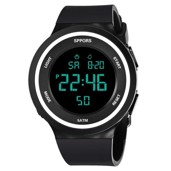 Luminous Watches Mens Electronic Watch Waterproof Swim Outdoor Sport Wristwatch Silicone Fashion Hours Relojes - Image 2