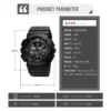 SKMEI Youth Sport Digital Watch Men Shockproof Waterproof Dual Wristwatches LED Chrono Alarm Clock Mens Watches Cool Hour vogue - Image 6