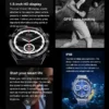 2024 New NFC Smart Watch Men Full Touch Screen Bluetooth Call GPS Track Compass IP68 Heart Rate ECG+PPG 1.5 inch Smart Watches - Image 4