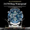 POEDAGAR Sport Wristwatch for Man LED Alarm Dual Time Display Digital Quartz Men Watch Electronic Waterproof Men's Watches Reloj - Image 3