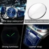 POEDAGAR Luxury Watch for Men Military Leather Man Wristwatch Quartz Clock Waterproof Luminous Date Week Men's Watches Reloj+box - Image 4