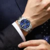 POEDAGAR Men Quartz Watch New Luxury For Man Sports Waterproof Luminous Stainless Steel Week Date Men's Watches Male Clock + Box - Image 5