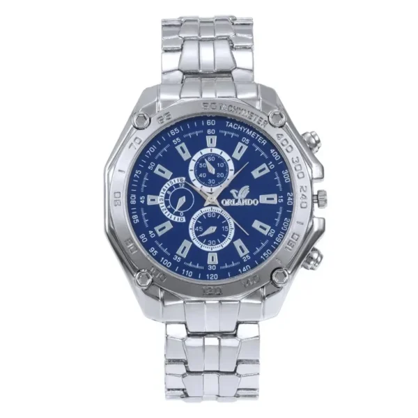Men Watches Quartz Silver-gold Stainless Steel Wristwatch Male Clock Classic Dress Business Pilot Luxury Automatic Watch - Image 5