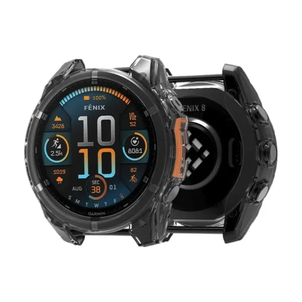 Soft Silicone Transparent Protective Case For Garmin Fenix 8 47mm 51mm Clear TPU Cover For Fenix8 Watch Shell Accessories - Image 5