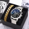 Kegllect Men Business Quartz Dial Stainless Steel Watch As A Gift - Image 2