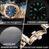 POEDAGAR Man Wristwatch Business Luxury Square Men Quartz Watch Waterproof Luminous Date Stainless Steel Men's Watches Clock+box - Image 4