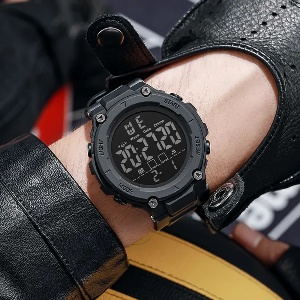 Men's multi-function sports watch time watch digital student gift alarm clock watch LED digital dial luminous electronic watch