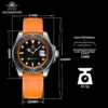 ADDIESDIVE Rotatable Bezel Watch For Men 41mm Quartz Watch Stainless Seel BGW9 Luminous Rubber Strap 200m Diving Men's Watch New - Image 6