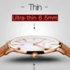 OLEVS ultrathin Watch for Men Luxury Quartz Wristwatches Casual Genuine Leather Simple Design Thin Mens Watches Japan movement - Image 2