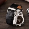 Men Chic Dual Movement Quartz Sport Watch Creative Dials Digital Bracelet Watches Waterproof Outdoor Thermometer Compass Clock - Image 5