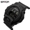 SANDA Outdoor Sports Watch Men LED Digital Watch Mens Waterproof Wristwatches Alarm Chrono Watches Mens Clock Relogio Masculino