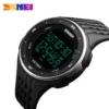 SKMEI 1219 Mens Ladies Digital Clock Relogio Masculino Outdoor Sport Watches Men Women Waterproof LED Sport Military Watches - Image 5