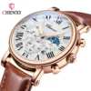 CHENXI 973 Multi-function Business Moon Phase Date Waterproof Rome Analog Imported Men Wristwatch Dial Quartz Leather Watches - Image 2
