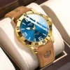 NIBOSI Luxury Man Wristwatch Waterproof Luminous Date Leather Watch For Men Sports Quartz Men's Watches Male Clock Reloj Hombre
