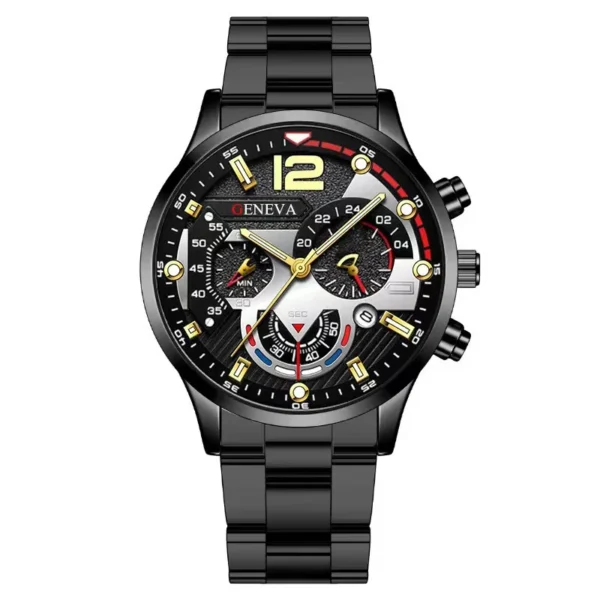 Luxury Men Watch Fashion Luminous Clock Steel Watch Calendar Quartz Wristwatch Business Watch Relogio Masculino Часы Мужские - Image 4