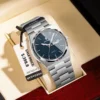 POEDAGAR Luxury Sport Man Watch Military Waterproof Luminous Date Week Men Watch Stainless Steel Quartz Men's Watches Male Clock