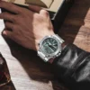 SMAEL Brand Fashion 8097 Stainless Steel Watch Sport Dual Time Luminous LED Display Quartz Digtal Watch For Men - Image 5
