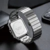 PLADAN Minimalist Watch For Men Stainless Steel Men's Wristwatch Automatic Calendar Wristatches Classics Rectangle Relojes - Image 5