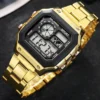 Luxury Men's Wristwatch Multifunction LED Digital Watch Alloy Strap Classic Business Men Watch 7-colors Luminous Sport Watches - Image 2