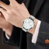 2024 High-end Luxury Leisure Business Men's Fashion All-in-one Simple Gentleman Mirror Blue Roman Display Watch - Image 3