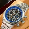 SAPPHEROFashion Men's Watch 50M Waterproof Clock Date Chronograph Mechanical Style Quartz Watch For Men 2024 New Gift Wristwatch - Image 2