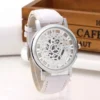 Fashion Hollow Skeleton Watches Men Watches Leather Quartz Wristwatches Cheap Price Dropshipping Relogio Masculino Reloj Hombre - Image 4