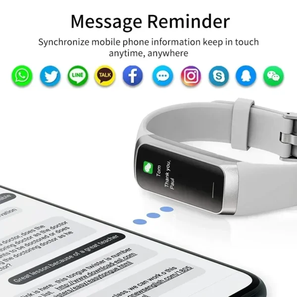 Xiaomi Amoled Smart Watch Men 2024 Smart Band Women Heart Rate Blood Smartwartch Waterproof Smart Bracelet Sport Fitness Tracker - Image 4