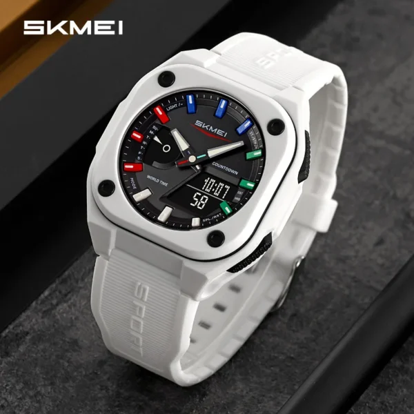 SKMEI New Digital Watch Fashion Sport Men's Wristwatch Countdown Daylight Saving Time with 5Alarm Clock Waterproof Watches - Image 5