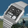 SKMEI 2198 Sports Watch Men's Leisure Business Electronic Watch LED Digital Watch Waterproof Digital StainlessSteel Thermometer - Image 3