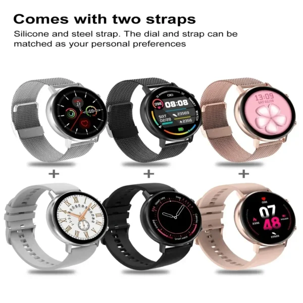 Zordai DT96 2024 Smartwatch Waterproof Heart Rate Sport Smart Watch Compatible with Xiaomi Phone fitness tracker for Men Women - Image 3
