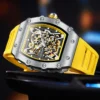ONOLA Top Brand Mechanical Watch Waterproof 100M Stainless Steel Automatic Watch Luxury Sapphire Glass Men Watches