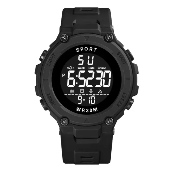 YIKAZE Digital Sports Watch for Men Waterproof Luminous Men's Sport Watches Alarm Clock Military Kids Student Electronic Watches - Image 2
