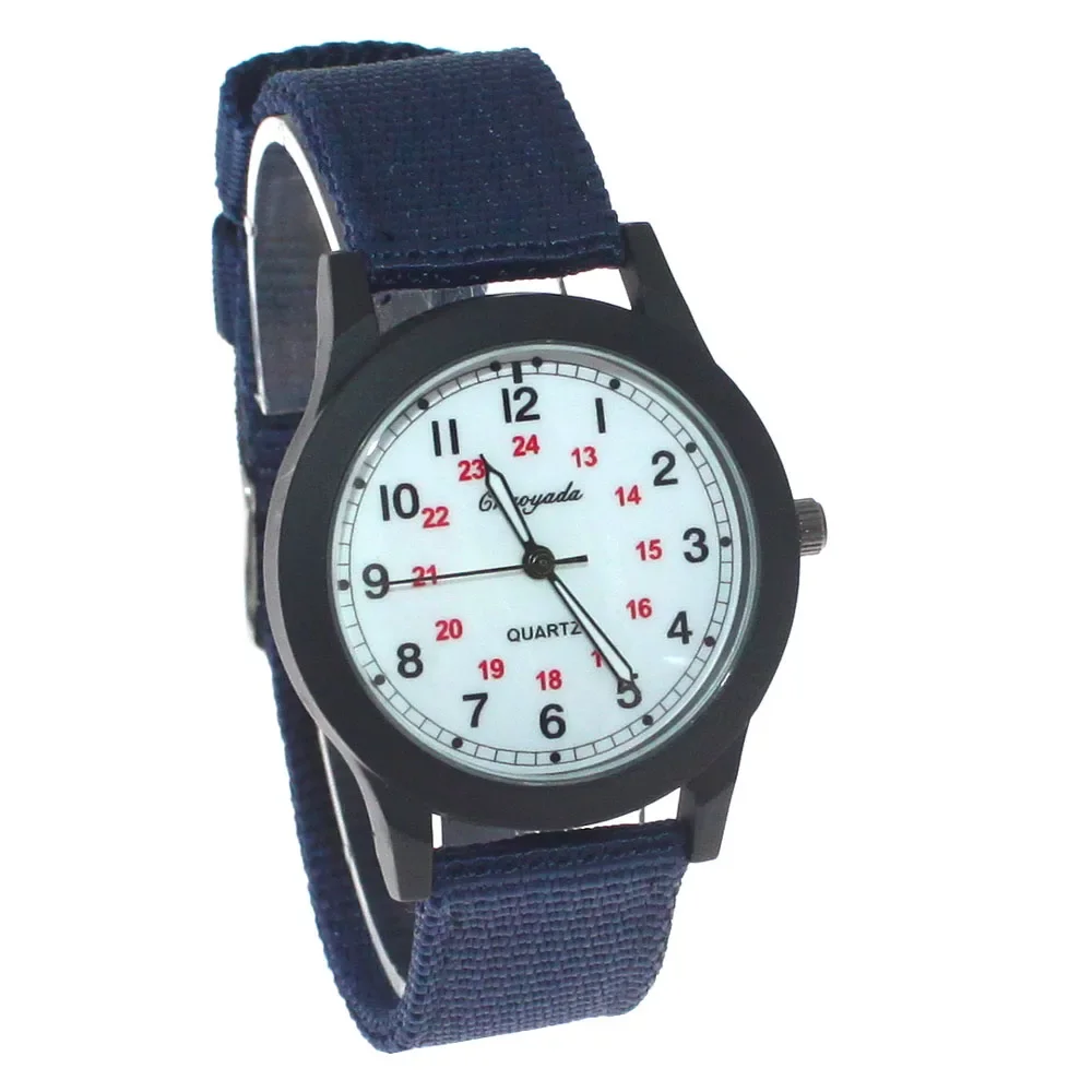 Fashion Children's Watches Fabric Nylon Strap Stainless Steel Watch Boy Girls Women Men Watches Student Watch Boy Gifts U105