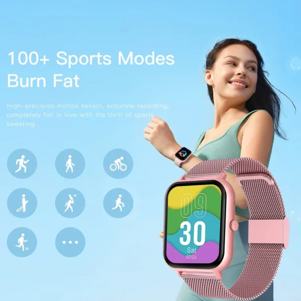 Xiaomi Call Smart Watch Women Custom Dial Smartwatch For Android IOS Waterproof Bluetooth Music Watches Touch Bracelet Clock - Image 4