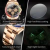 Watch for Men OLEVS Rainbow Gemstone Bezel Business Luxury Top Brand Quartz Watches Waterproof Sports Watches reloj hombre - Image 5