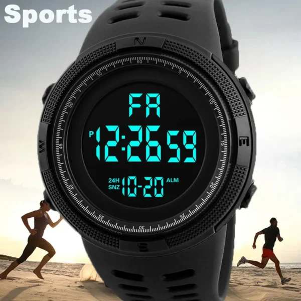 Digital Men Watch Military Sports Wristwatch Multifunction Waterproof Sport Watches Kids Student Electronic Watch for men Gifts - Image 3